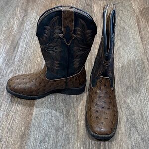 Boy’s Brown Western Roper Boots
